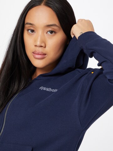 Reebok Sports sweat jacket in Blue