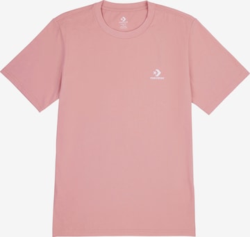 T-Shirt CONVERSE en rose : devant