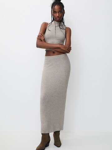 Pull&Bear Rok in Beige