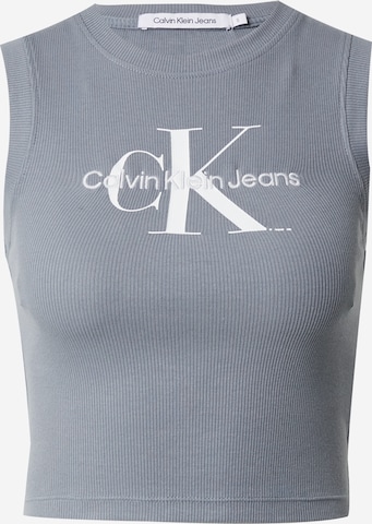 Calvin Klein Jeans Top - Sivá: predná strana