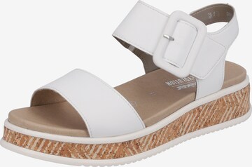 Rieker EVOLUTION Strap Sandals in White: front