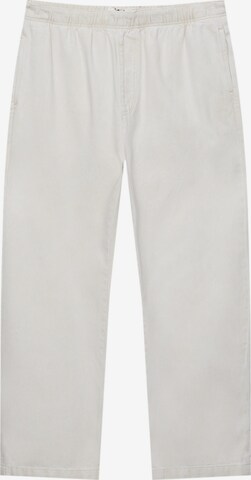 Pull&Bear Loose fit Pants in White: front