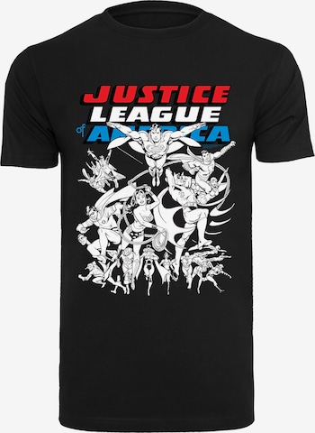 T-Shirt 'Justice League' F4NT4STIC en noir : devant