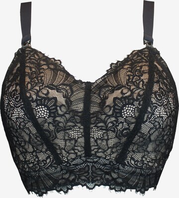 Col haut Soutien-gorge d’allaitement 'Sophia' SugarShape en noir : devant