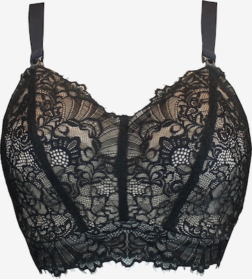 Col haut Soutien-gorge d’allaitement 'Sophia' SugarShape en noir : devant