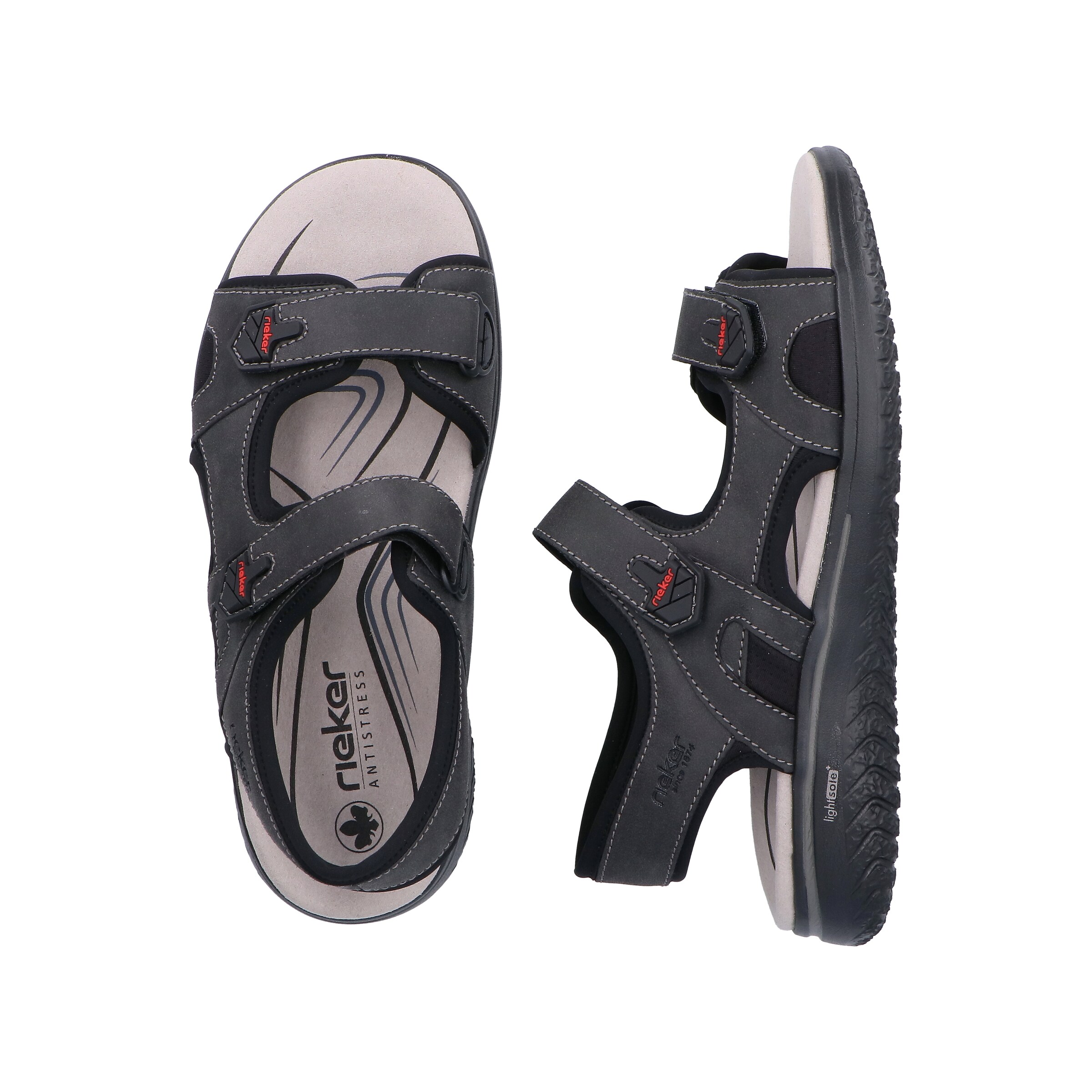 Sandales de randonnée Rieker en noir