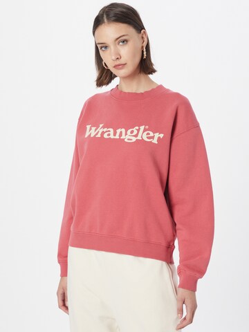 WRANGLER Sweatshirt in Pink: front