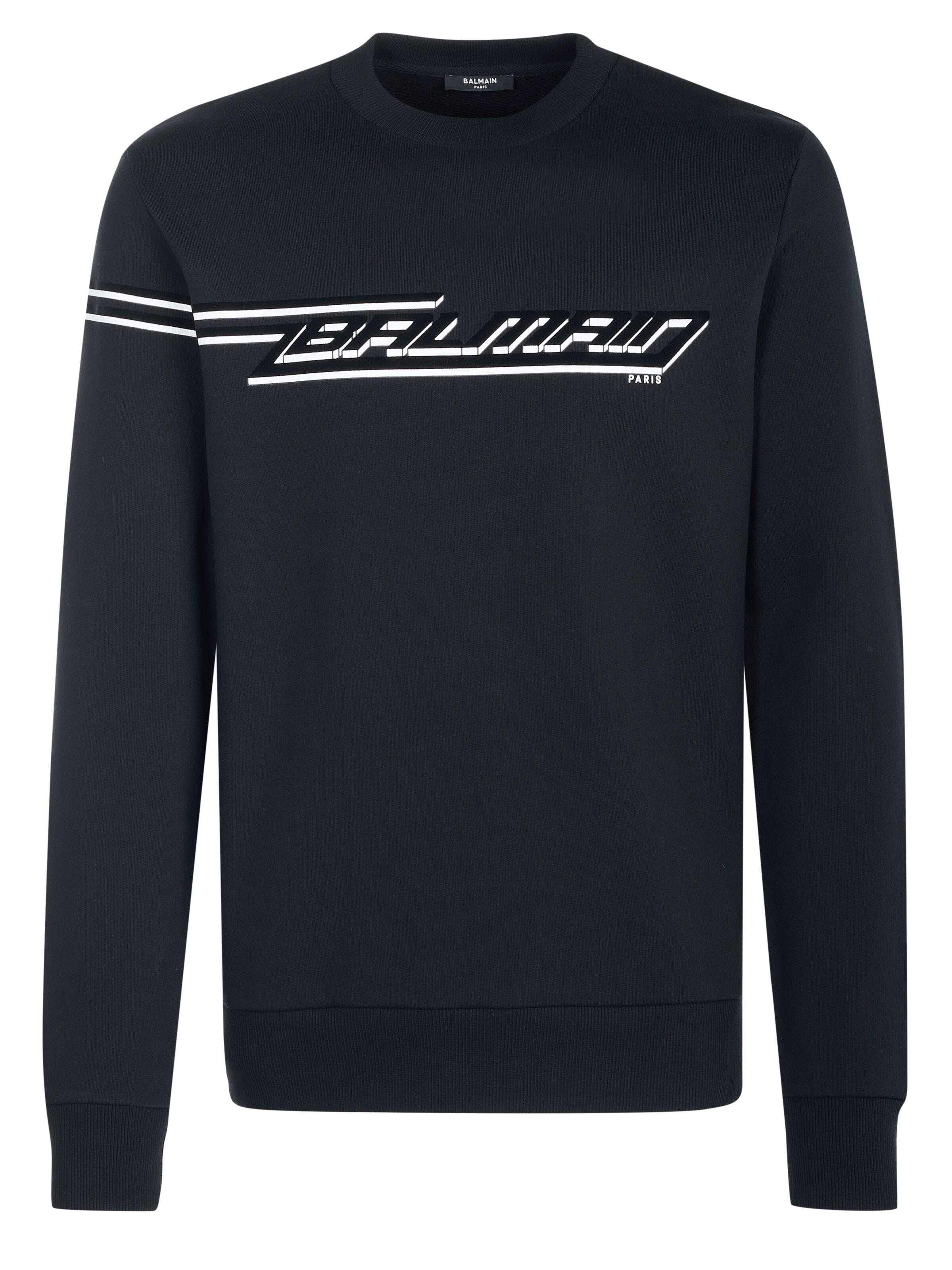 Balmain Sweatshirt 'Balmain Pullover' in Black: front