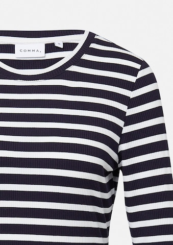 COMMA Shirt in Blauw
