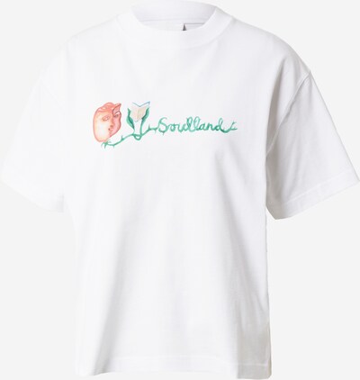 Tricou 'Anya' Soulland pe verde / roșu deschis / alb, Vizualizare produs