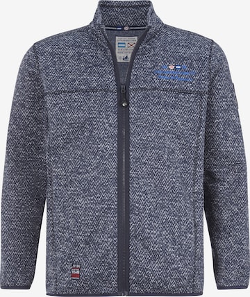 Jan Vanderstorm Fleece jas ' Kolmund ' in Blauw: voorkant