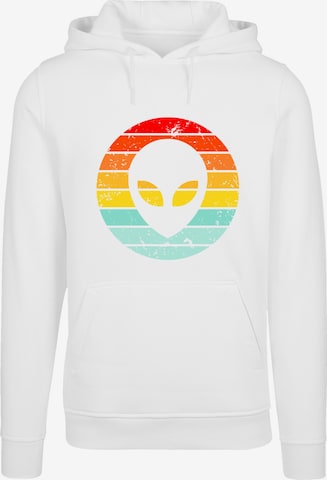 F4NT4STIC Sweatshirt 'Alien Retro Sonnenuntergang' in White: front