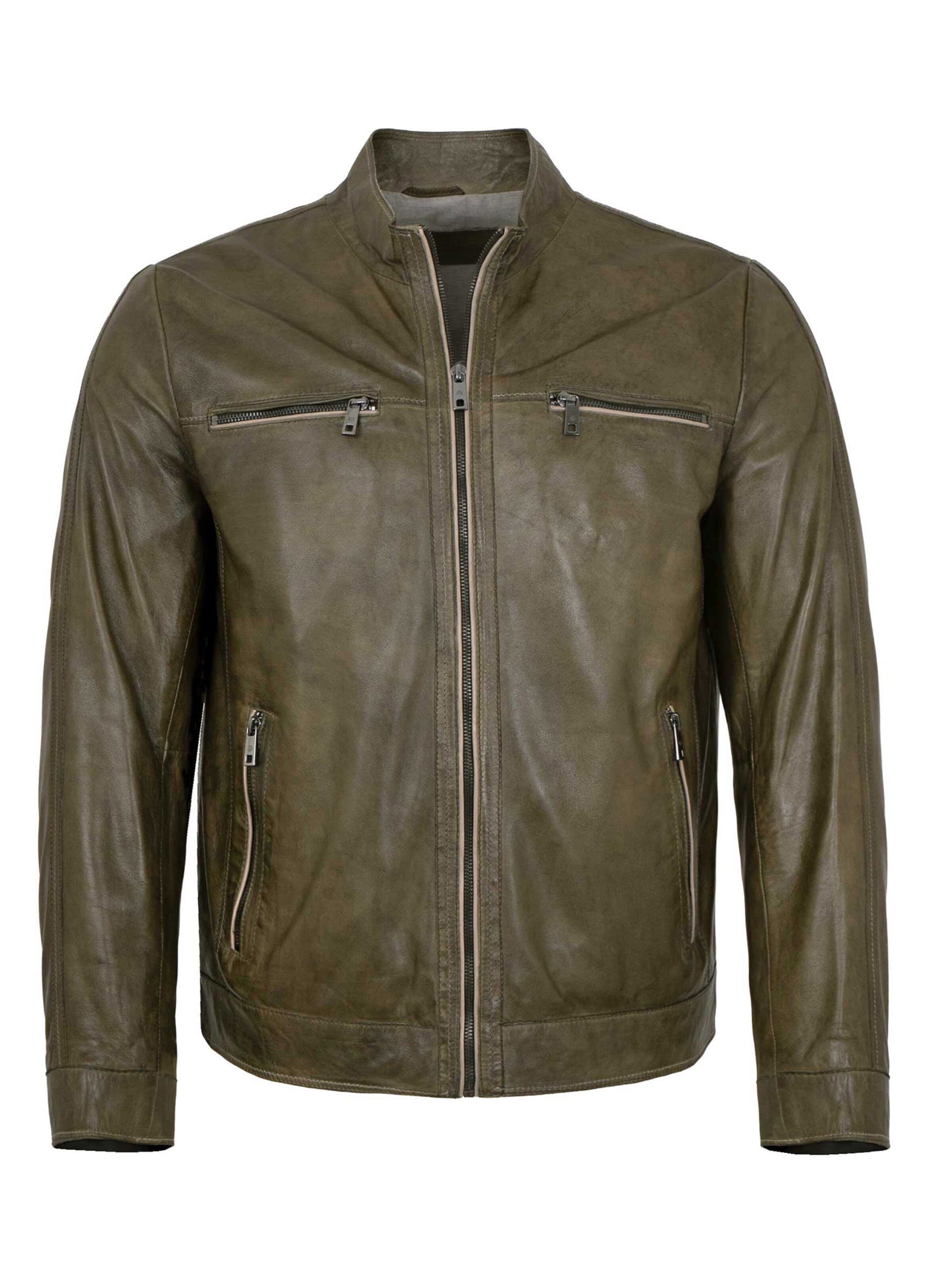 MILESTONE Übergangsjacke 'MSEthan'‌‌‌‌‌‌‌ in Grün: Vorderseite
