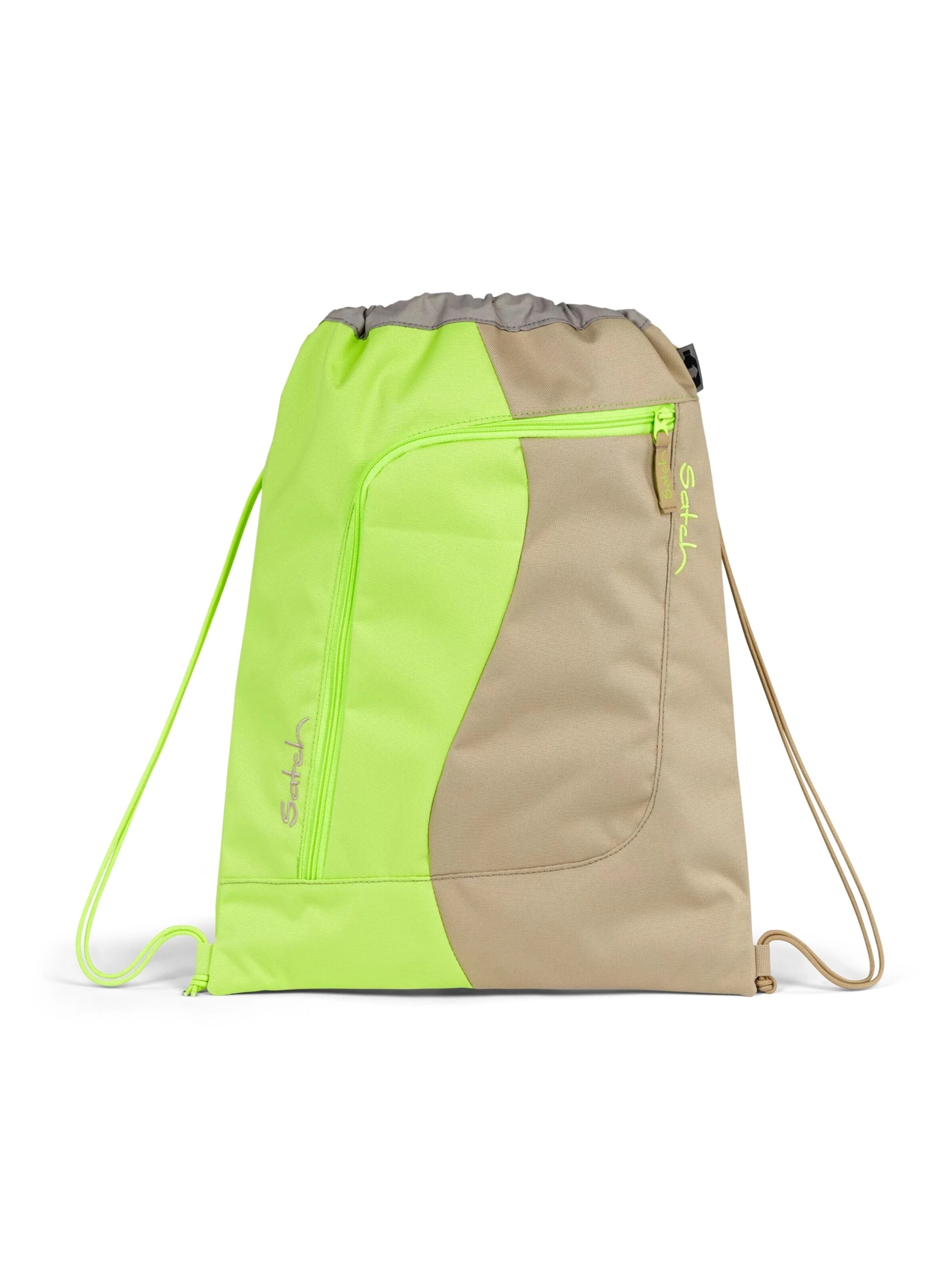 Satch Gym Bag 'Sportbeutel Sportbeutel' in Beige: front