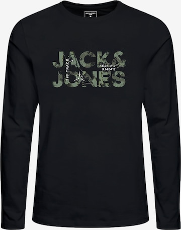 Jack & Jones Junior - Camiseta en negro: frente