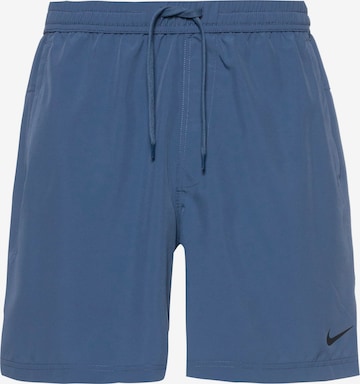 NIKE Regular Workout Pants in Blue: front