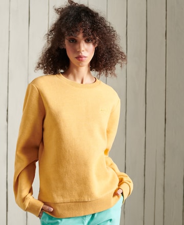 dzeltens Superdry Sportisks džemperis: no priekšpuses