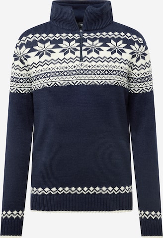 Pull-over Brandit en bleu : devant