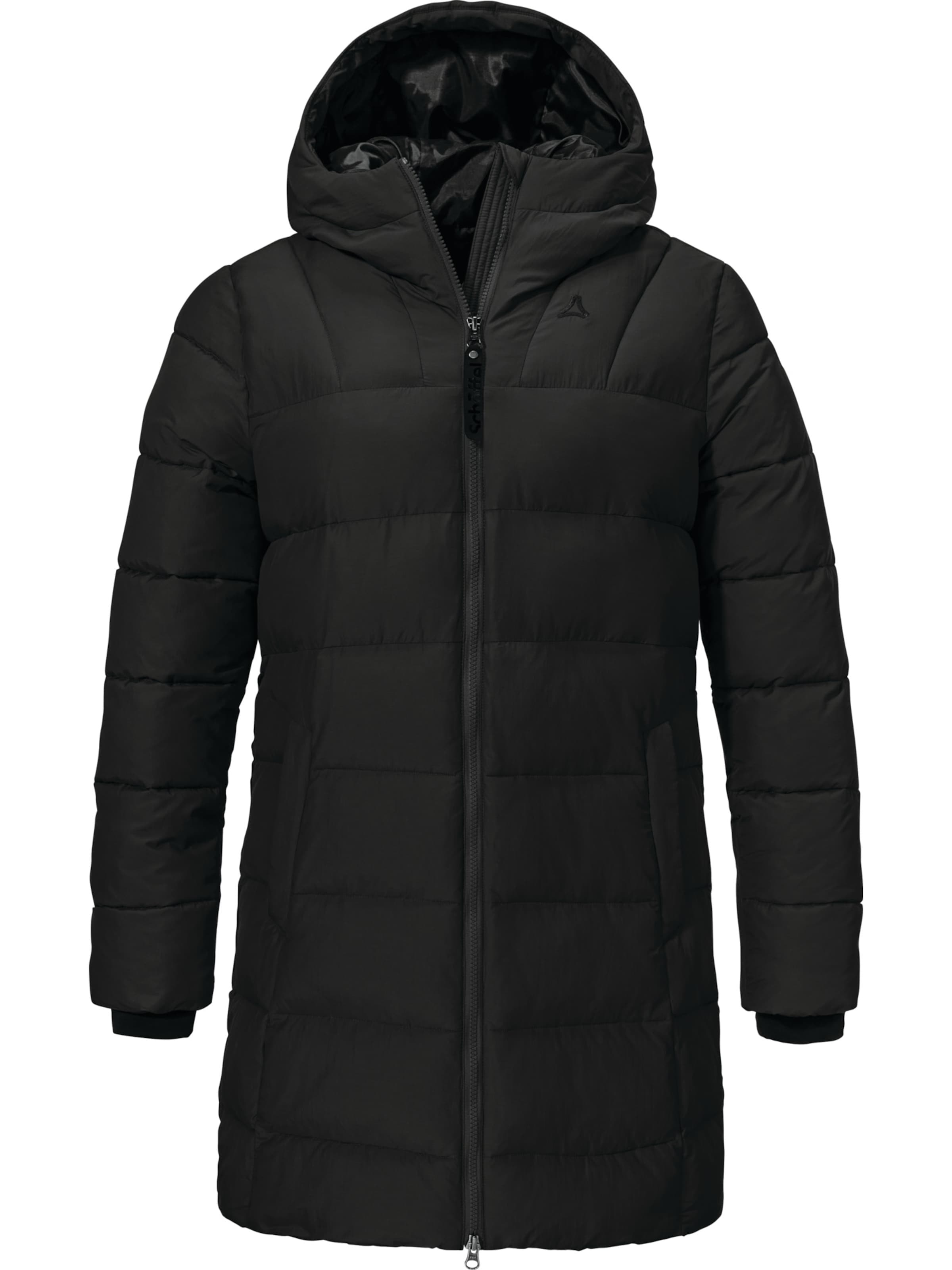 Schöffel Outdoormantel 'Boslix' in Schwarz: Vorderseite