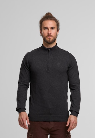 Sweat-shirt 'Lilamos' INDICODE JEANS en gris : devant