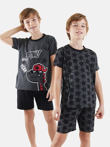 Pyjama 'Stars' Denokids en gris : devant