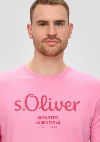 s.Oliver Red Label Big & Tall T-Shirt in Pink
