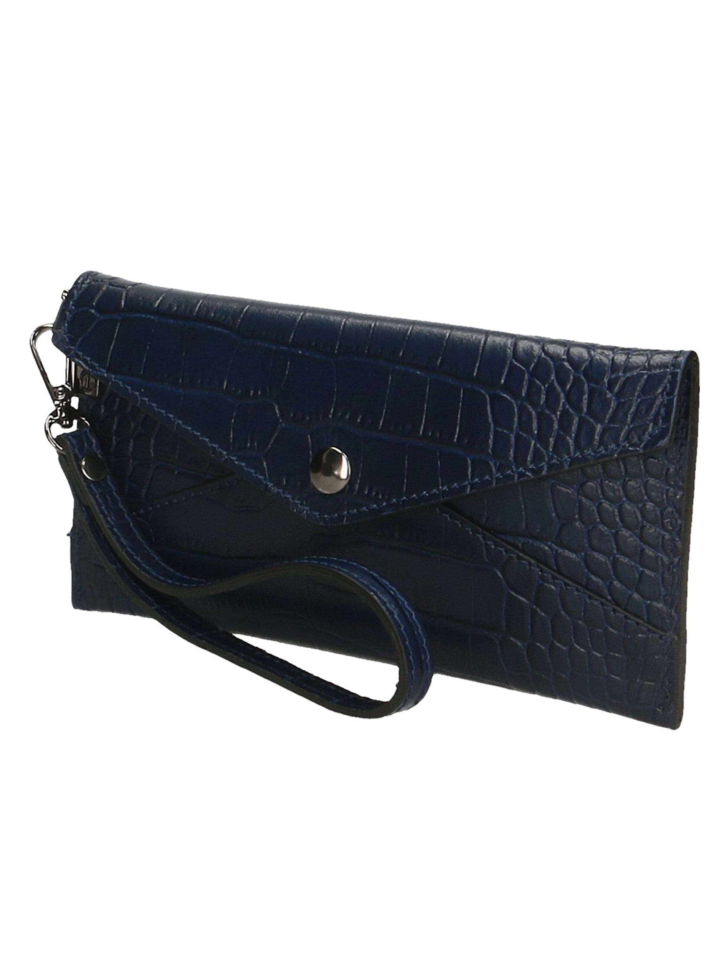 Pochette 'Borsetta Portafoglio Noemy Pelle Stampa Coccodrillo Made in Italy' di Gave Lux in blu