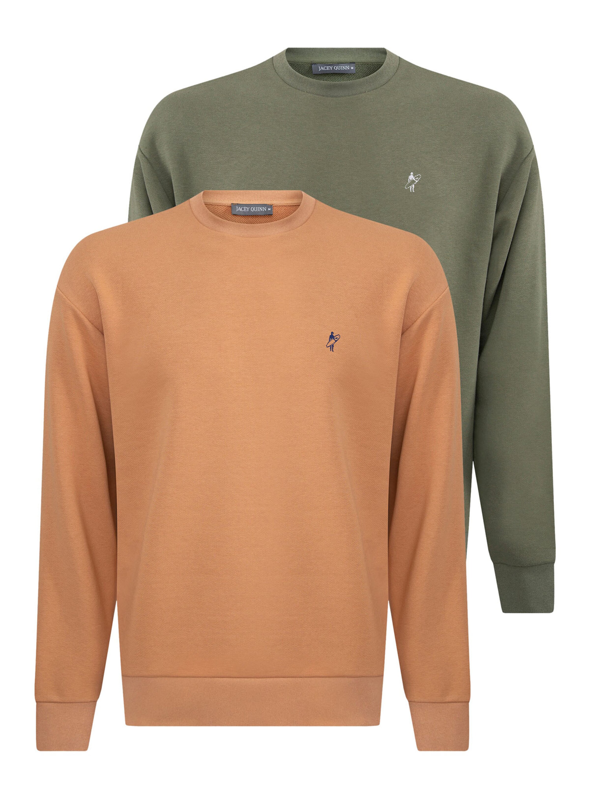 Jacey Quinn Суичър в кафяво: отпред