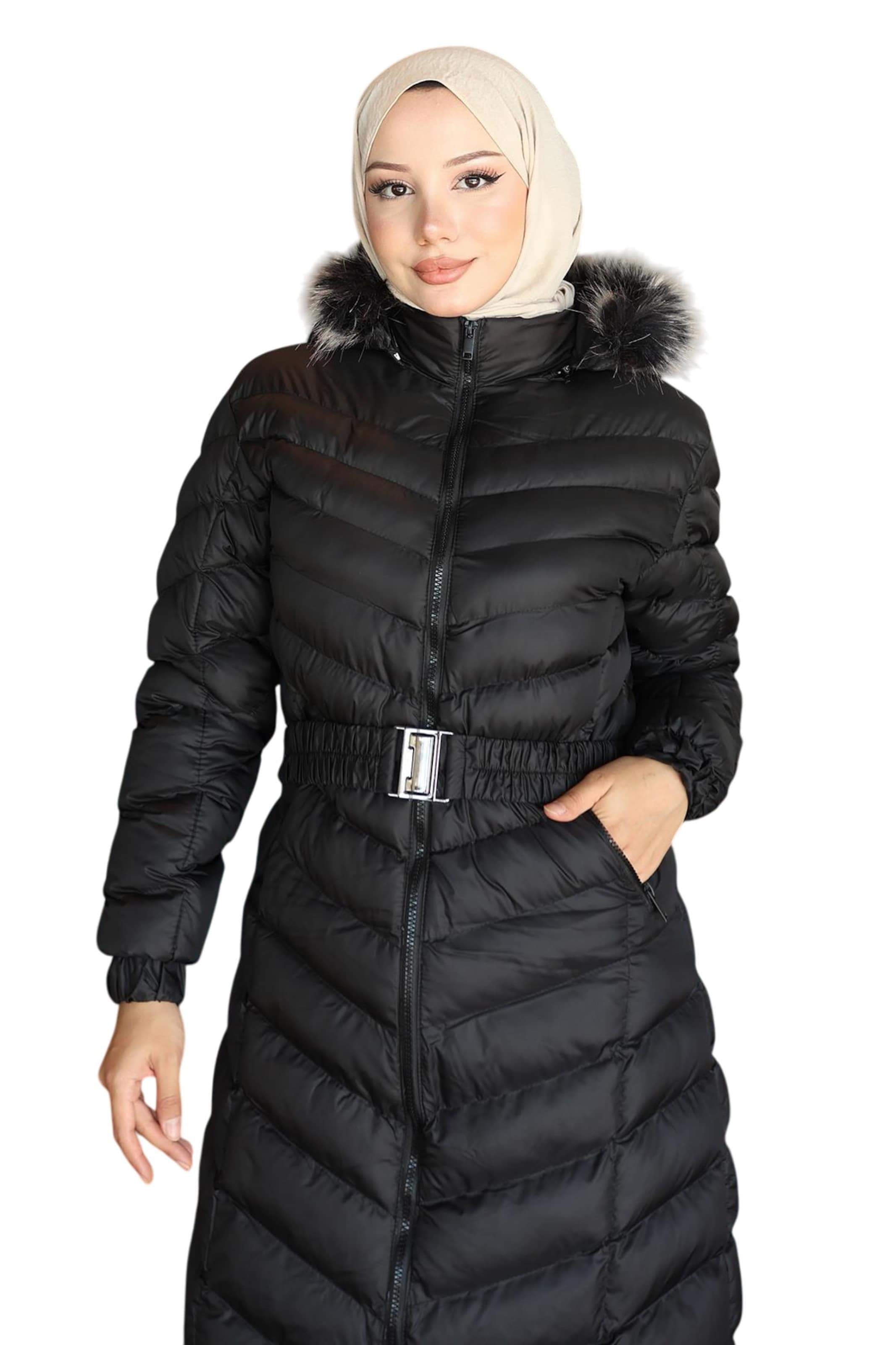 MODAMIHRAM Winterjas in Zwart