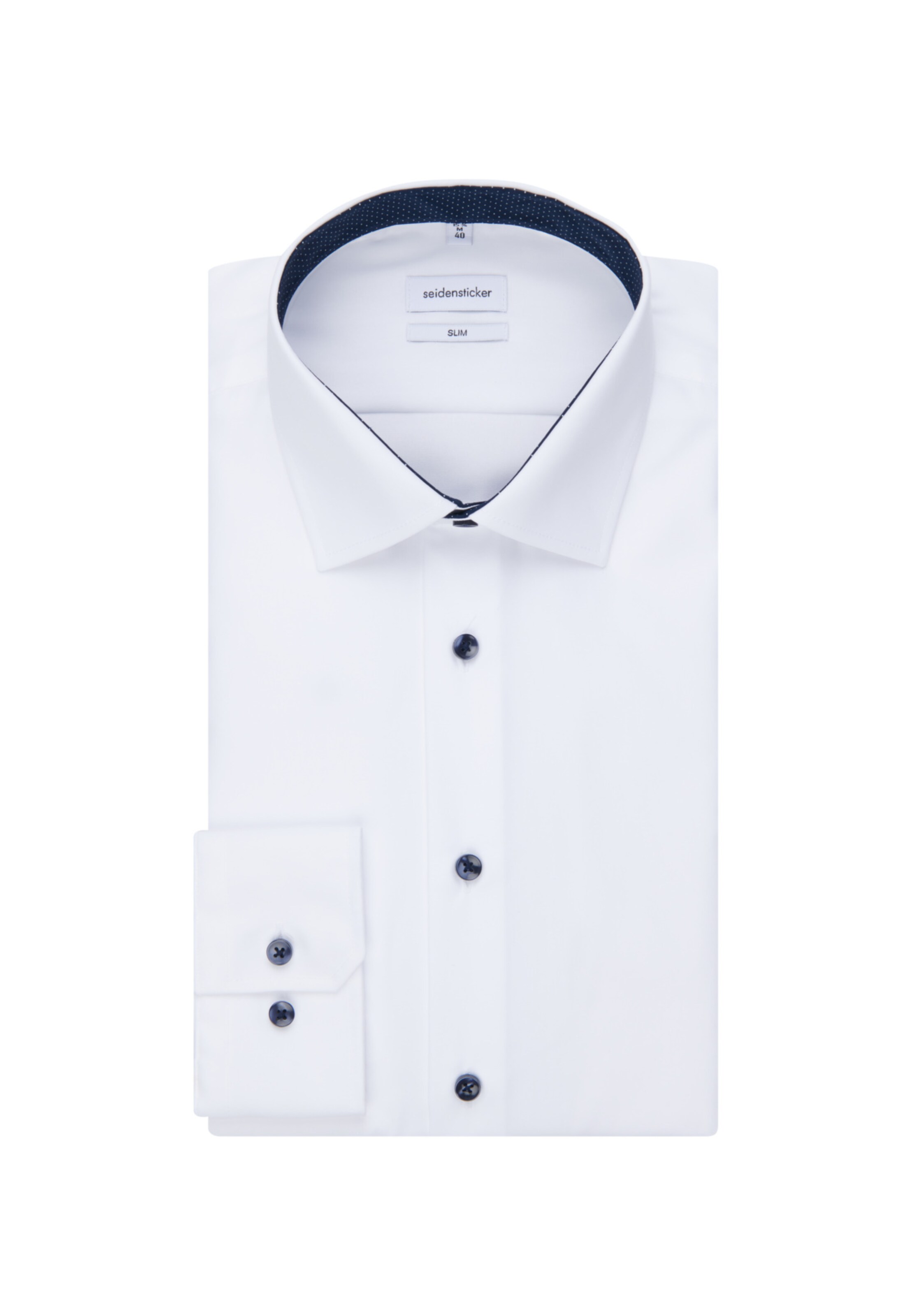 Coupe slim Chemise business ' Slim ' SEIDENSTICKER en blanc