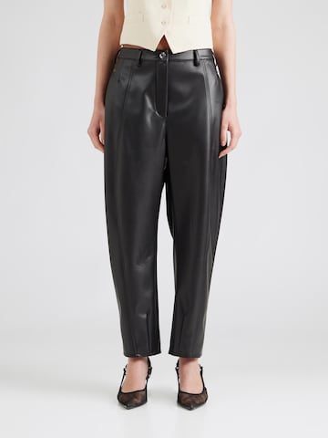 juoda Max Mara Leisure „Baggy“ Kelnės 'ANSELMO': priekis