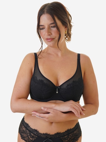 Invisible Soutien-gorge 'Sensla' SugarShape en noir : devant