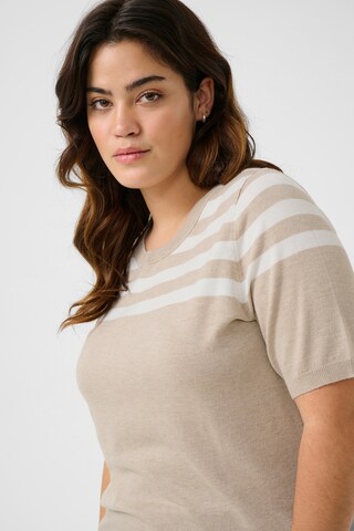 KAFFE CURVE Pullover 'Lizzy' i beige