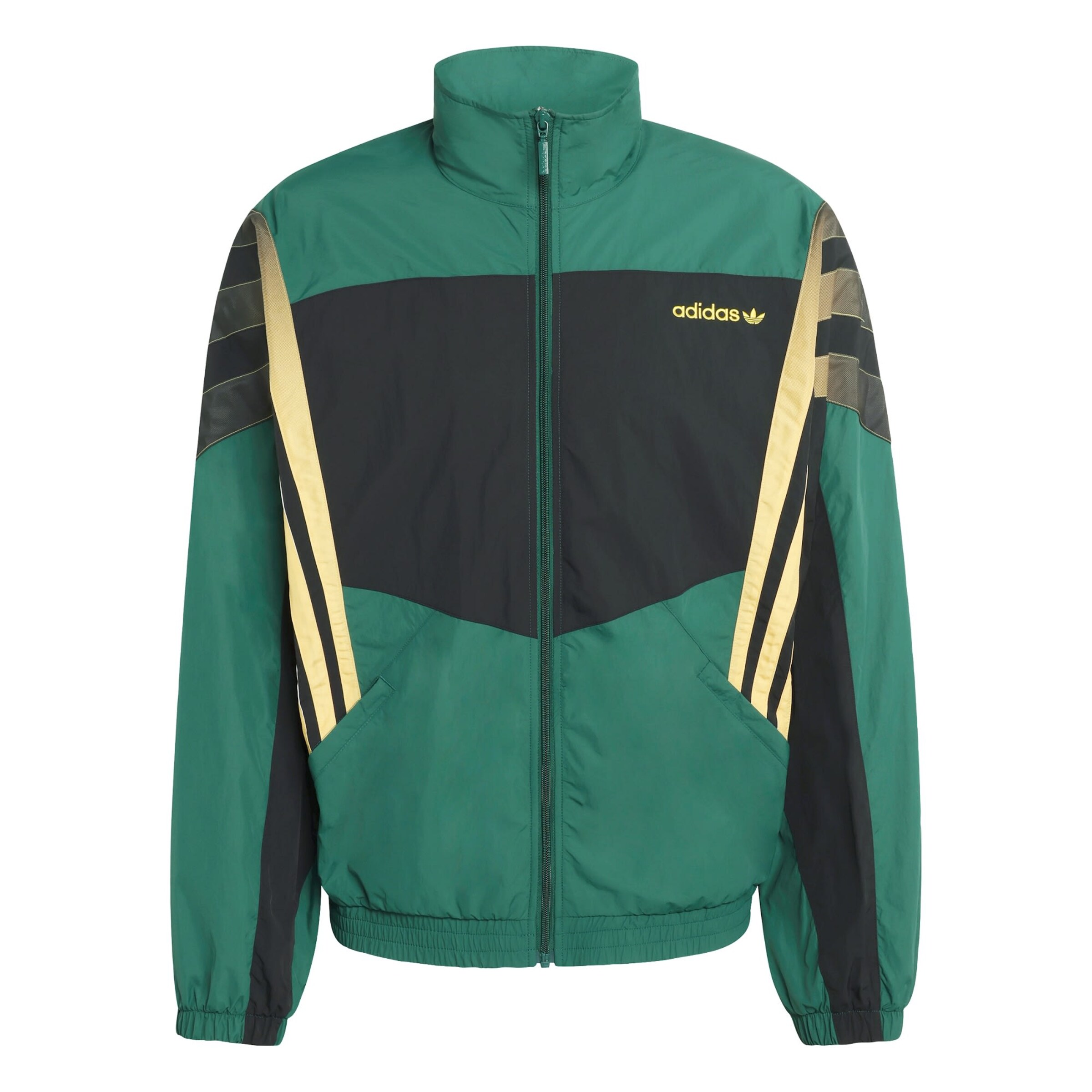 ADIDAS ORIGINALS Chaqueta de entretiempo 'Santiago' en marrón / amarillo / verde oscuro / negro, Vista del producto