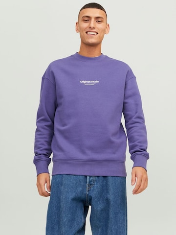 JACK & JONES Sweatshirt 'JORVesterbro' in Purple: front