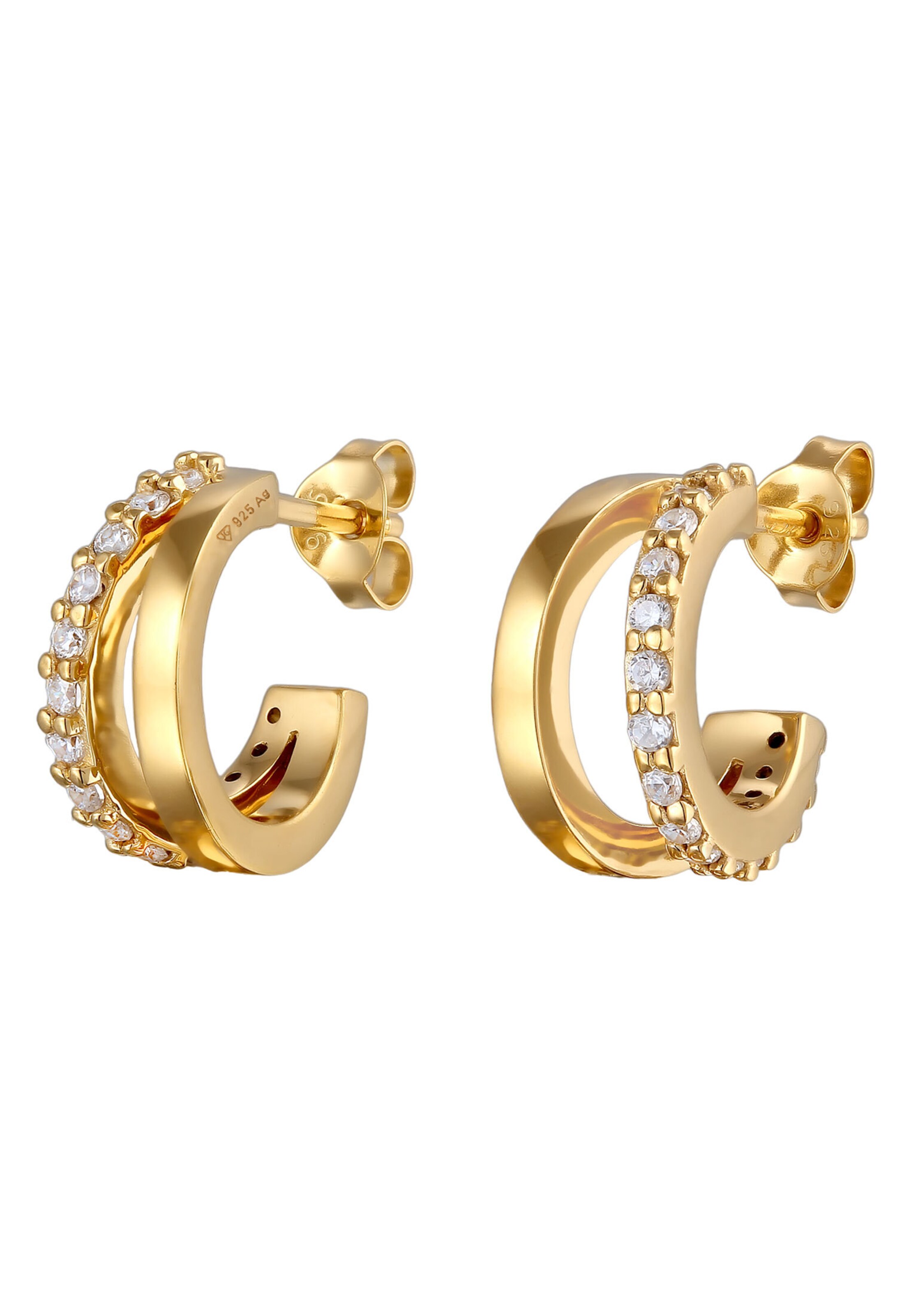 Boucles d'oreilles ELLI en or : devant