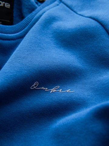 Sweat-shirt Ombre en bleu
