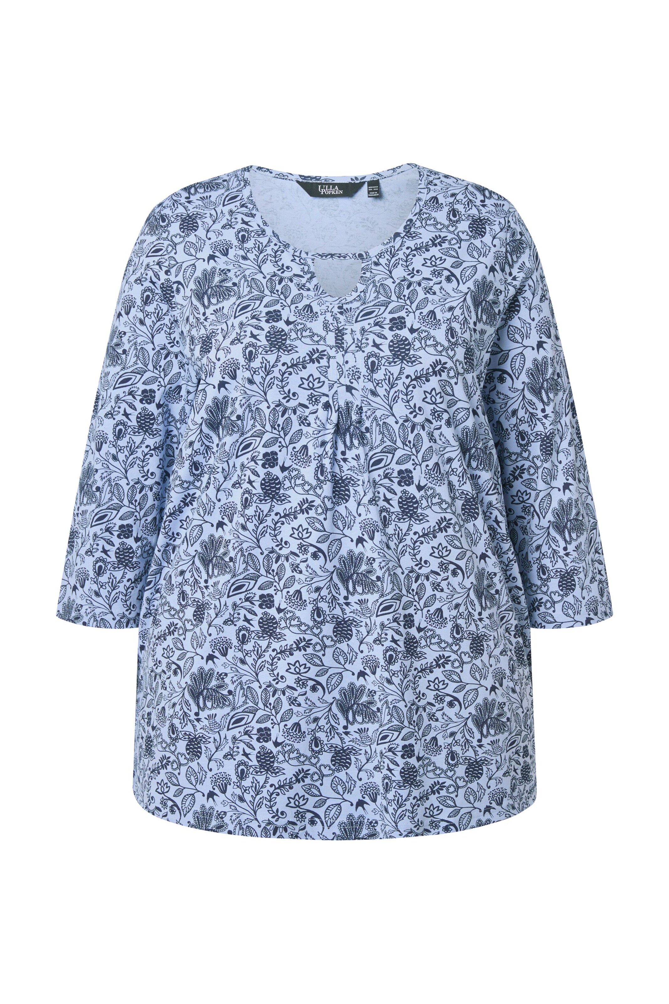 Ulla Popken Shirt in Blauw: voorkant