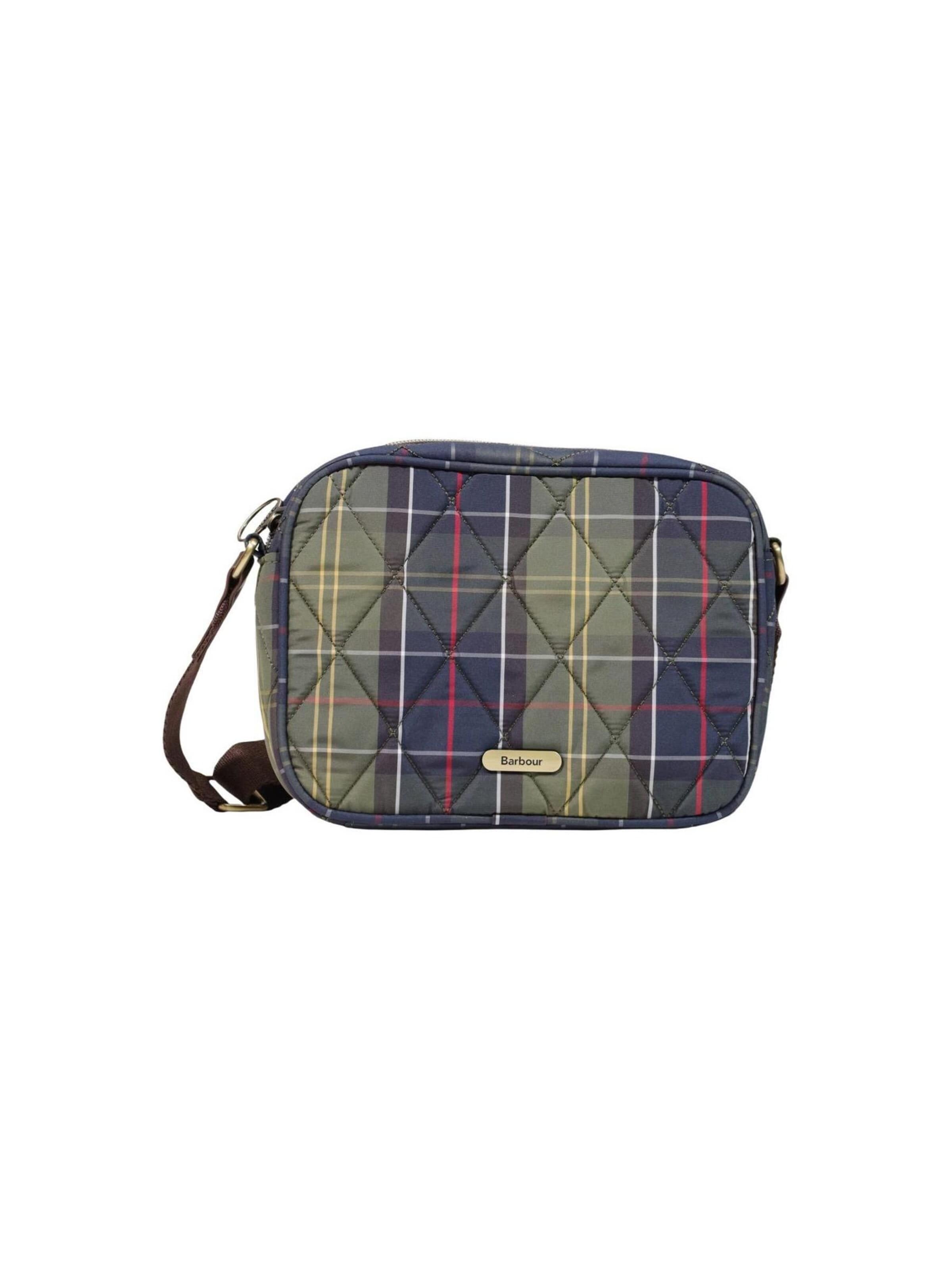 Borsa a tracolla di Barbour in verde: frontale