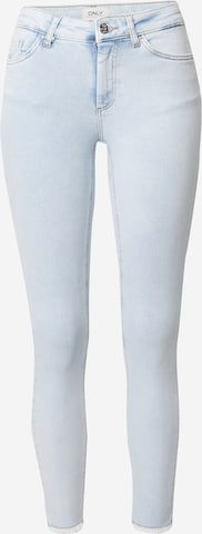 Skinny Jean 'Blush' ONLY en bleu : devant