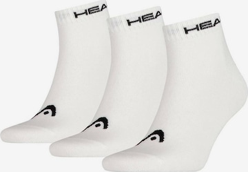 HEAD Athletic Socks in White: front