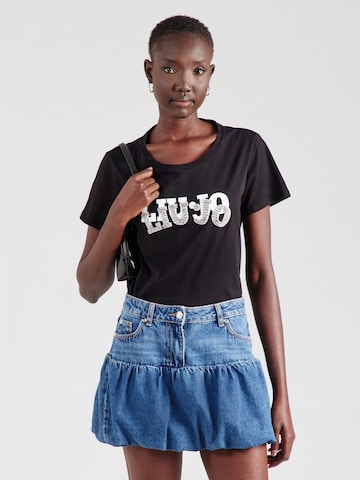 Tricou de la Liu Jo pe negru: față