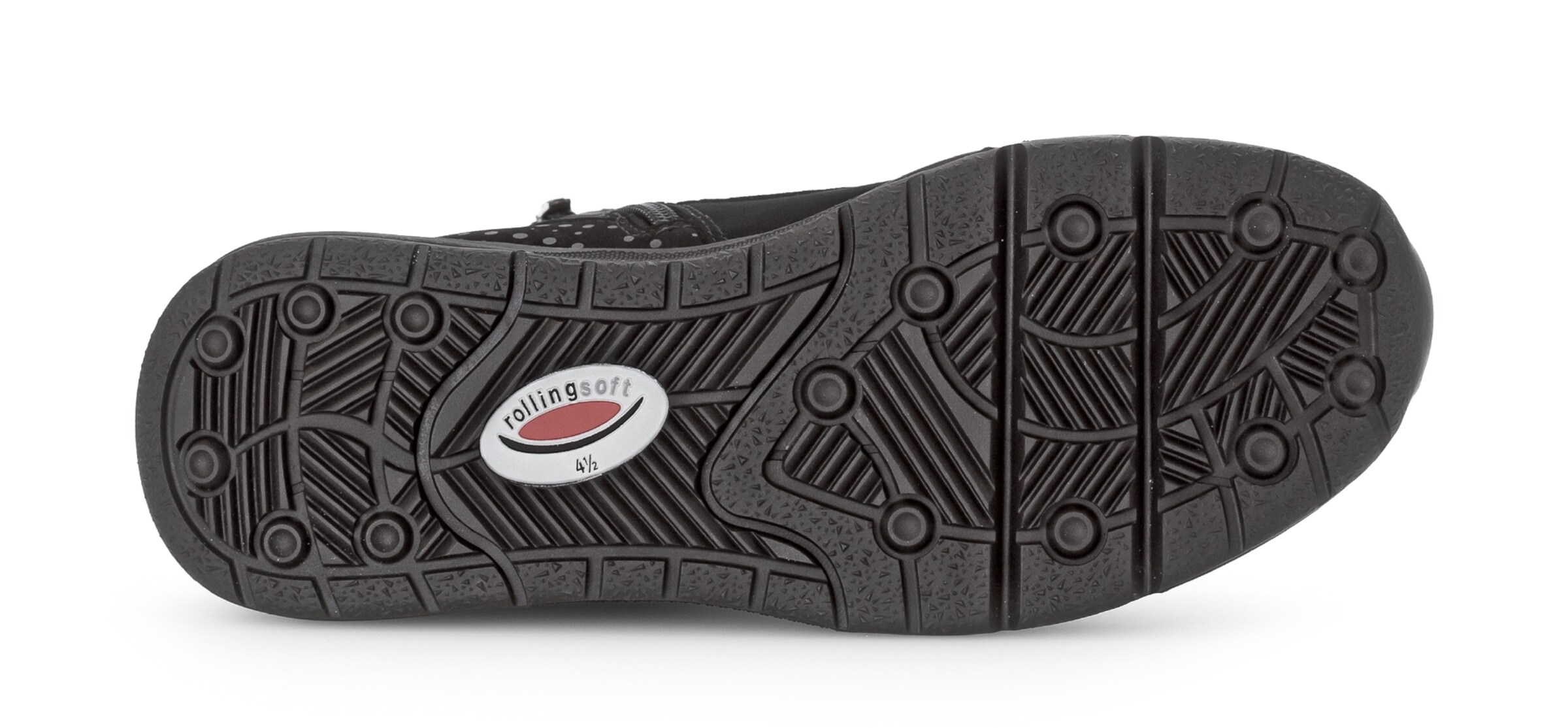 Gabor Rollingsoft Lace-Up Ankle Boots in Black