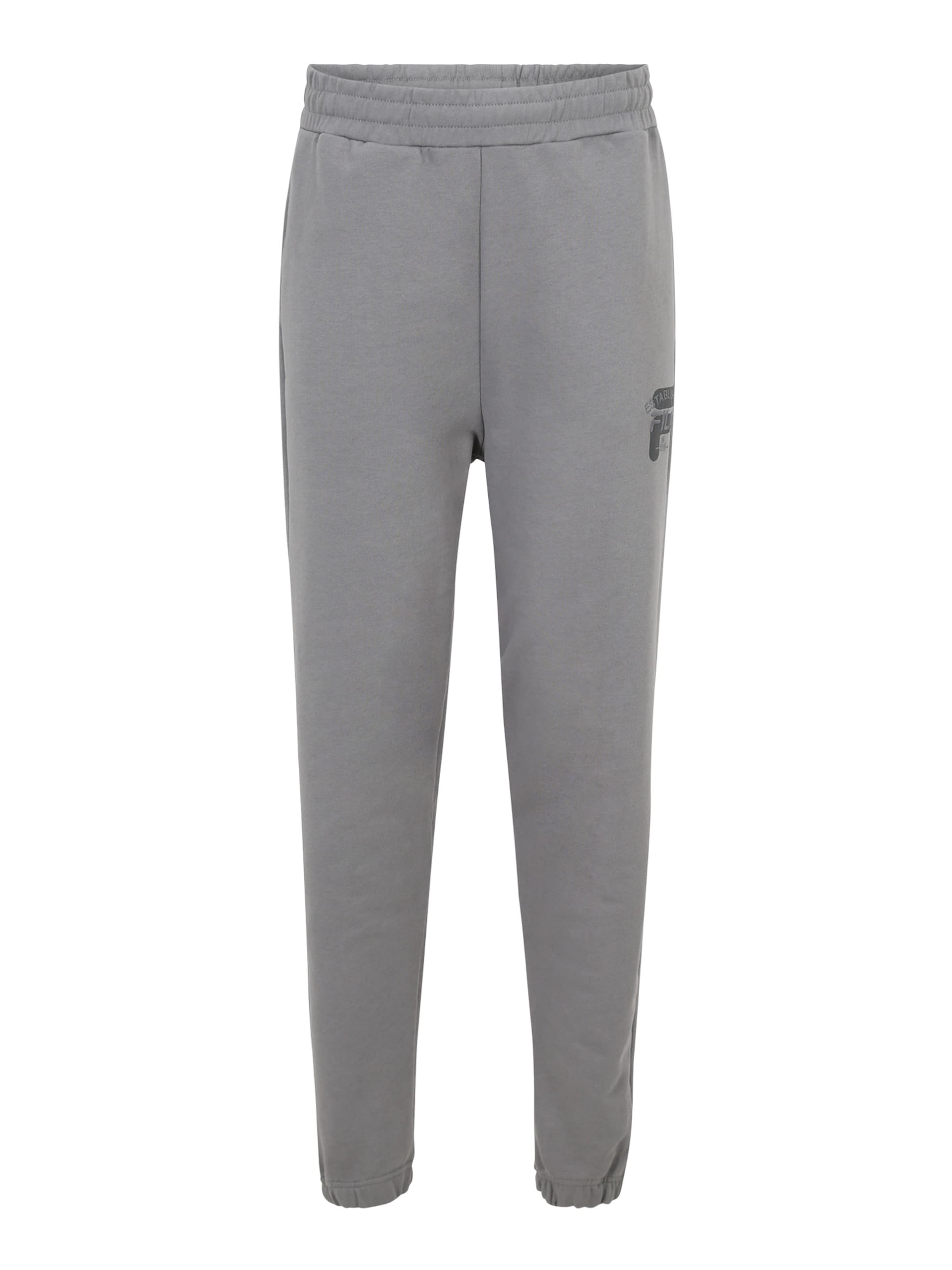 FILA Zúžený strih Nohavice - Sivá: predná strana