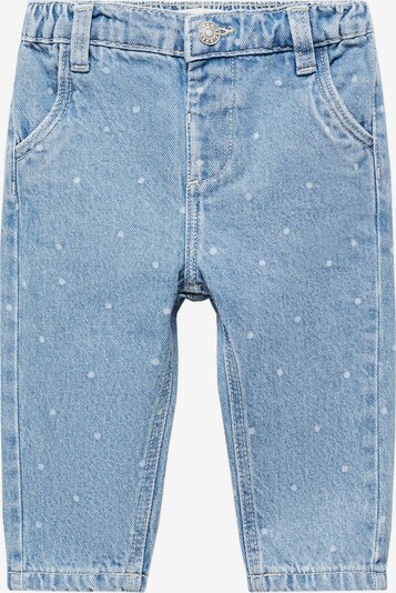 MANGO KIDS Jeans 'COTTAGEJ' in de kleur Hemelsblauw / Wit, Productweergave