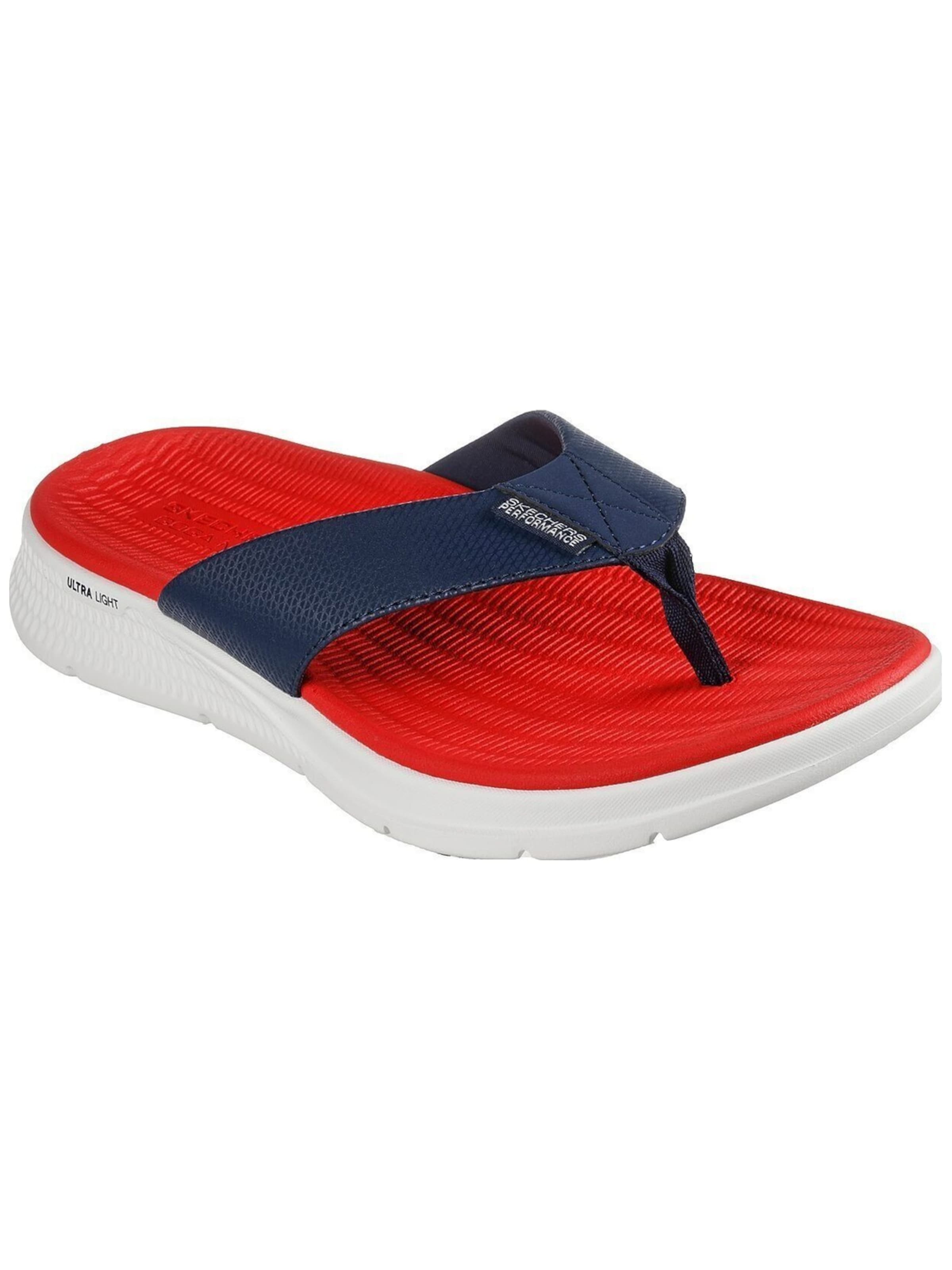 SKECHERS T-bar sandals in Blue: front