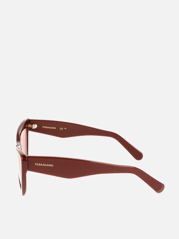 FERRAGAMO Zonnebril in Rood