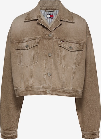 Tommy JeansPrijelazna jakna - smeđa boja: prednji dio