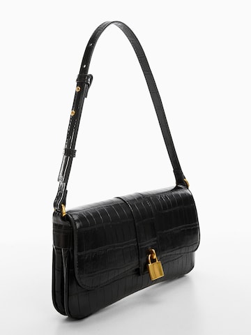 Sac bandoulière 'VICTORIA' MANGO en noir : devant