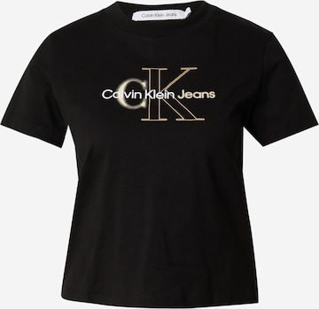 T-shirt Calvin Klein Jeans en noir : devant